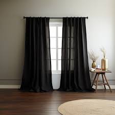 DEYZ HOME DECOR Black Curtain